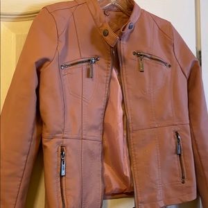 Girls faux leather jacket